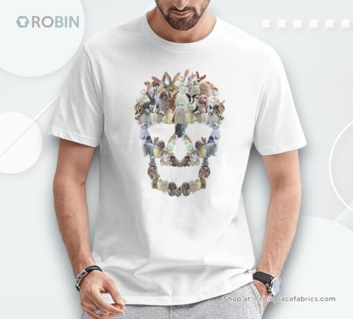 Scary Skull Bunny Rabbit Horror Halloween Shirt