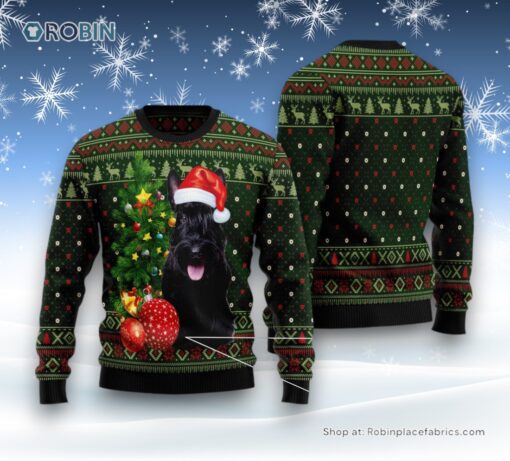 Scottish Terrier Cute Christmas Ugly Christmas Sweater