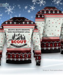 Scout Knows What Counts Ugly Christmas Sweatshirt, Sweater