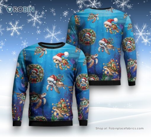 Sea Turtle Ugly Christmas Sweater For Men And Women, Christmas Gift