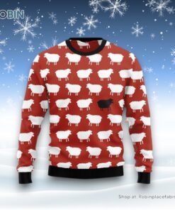 Sheep Black And White Funny Ugly Christmas Sweatshirt, Sweater For Men And Women, Farm Ugly Sweater