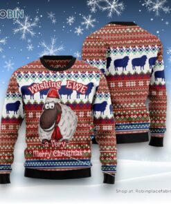 Sheep Wishing Ewe Ugly Christmas Sweatshirt, Sweater