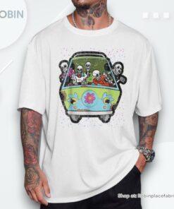 Skeleton Riding Hippie Van Halloween Costume Retro Bones Shirt Skeleton Riding Hippie Van Halloween Costume Retro Bones Shirt