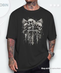 Skull Cross Y2k Goth Alt Grunge Gothic Emo Aesthetic Shirt