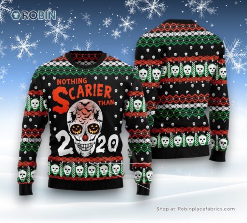 Skull Nothing Scarier Than Ugly Christmas Sweatshirt, Sweater