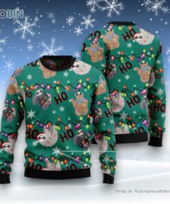 Sloth Hohoho Ugly Christmas Sweatshirt, Sweater