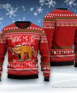 Sloth It’S Christmas Ugly Christmas Sweater