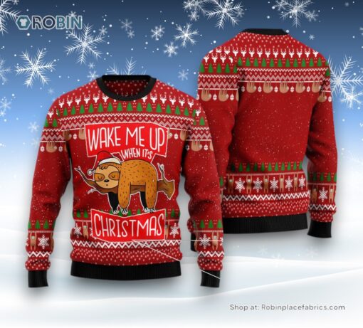 Sloth It’S Christmas Ugly Christmas Sweater