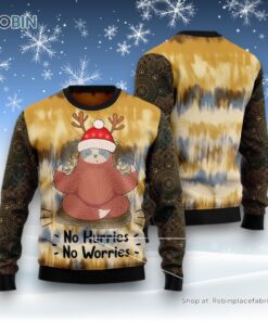 Sloth Mandala Ugly Christmas Sweater
