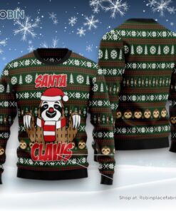 Sloth Chimney Christmas Wool Sweater