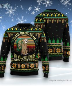 Sloth Team Holiday Ugly Christmas Sweater