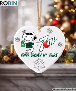 Snoopy 7UP Never Broke My Heart Christmas Ornament Snoopy 7UP Never Broke My Heart Christmas Ornament