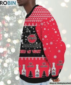 Snoopy Bacardi Rum Never Broke My Heart Christmas Ugly Sweatshirt and Sweater