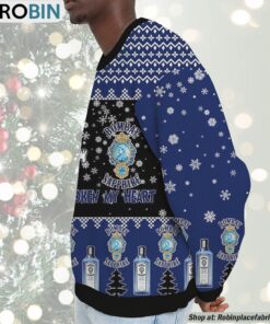 Snoopy Bombay Sapphire Gin Never Broke My Heart Christmas Ugly Sweatshirt and Sweater