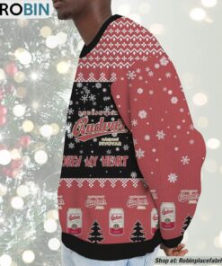 Snoopy Budvar beer Never Broke My Heart Christmas Ugly Sweatshirt and Sweater