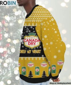 Snoopy Canada Dry Ginger Ale Never Broke My Heart Christmas Ugly Sweatshirt and Sweater
