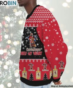 Snoopy Captain Morgan Rum Never Broke My Heart Christmas Ugly Sweatshirt and Sweater