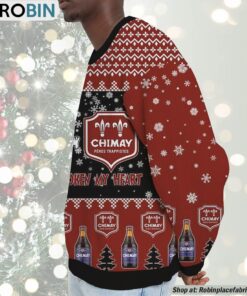 Snoopy Chimay beer Never Broke My Heart Christmas Ugly Sweatshirt and Sweater