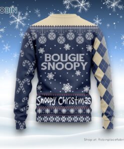 Snoopy Christmas Bougie Snoopy Ugly Sweater and Sweatshirt
