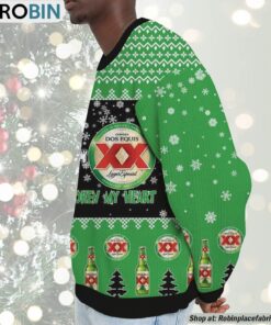 Snoopy Dos Equis Beer Never Broke My Heart Christmas Ugly Sweatshirt and Sweater