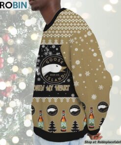 Snoopy Goose Island IPA Never Broke My Heart Christmas Ugly Sweatshirt and Sweater