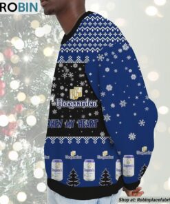 Snoopy Hoegaarden beer Never Broke My Heart Christmas Ugly Sweatshirt and Sweater