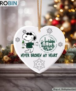 Snoopy Laphroaig Whisky Never Broke My Heart Christmas Ornament