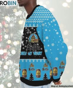 Snoopy Leffe beer Never Broke My Heart Christmas Ugly Sweatshirt and Sweater