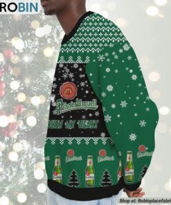 Snoopy Pilsner Urquell beer Never Broke My Heart Christmas Ugly Sweatshirt and Sweater