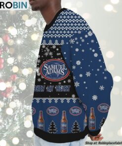 Snoopy Sam Adams Boston Lager Beer Never Broke My Heart Christmas Ugly Sweatshirt and Sweater