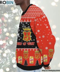 Snoopy San Miguel beer Never Broke My Heart Christmas Ugly Sweatshirt and Sweater