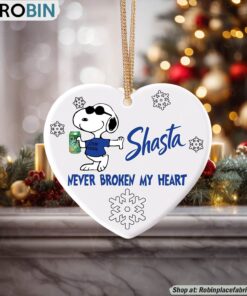 Snoopy Shasta Twist Soda Never Broke My Heart Christmas Ornament Snoopy Shasta Twist Soda Never Broke My Heart Christmas Ornament