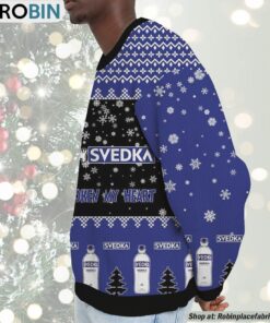 Snoopy Svedka Vodka Never Broke My Heart Christmas Ugly Sweatshirt and Sweater