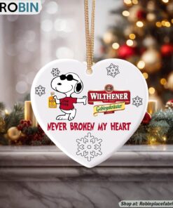 Snoopy Wilthener Goldkrone Never Broke My Heart Christmas Ornament