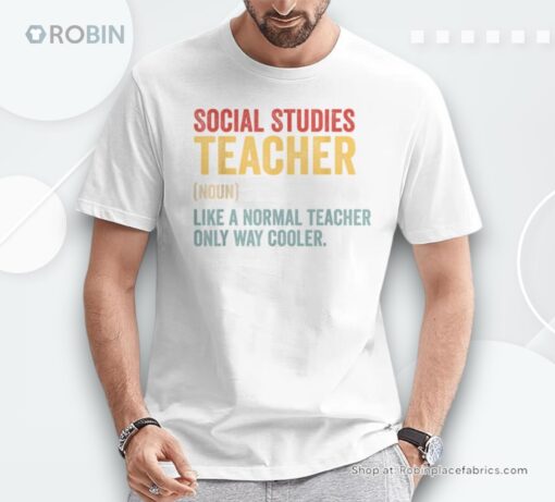 Social Studies Teacher Definition For Men Shirt