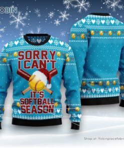 Soft Ball Season Ugly Christmas Sweatshirt, Sweater