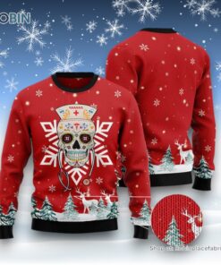 Sugar Skull Nurse Ugly Christmas Sweater