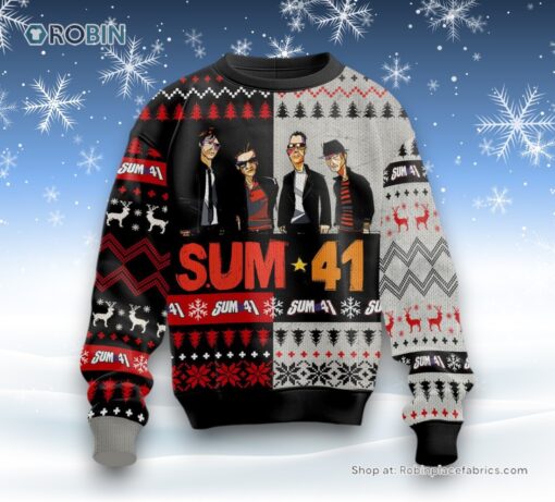 Sum 41 Heaven Hell Ugly Sweater and Sweatshirt