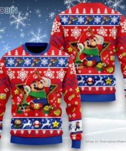Super Mario Christmas Sweater and Sweatshirt Super Mario Christmas Sweater and Sweatshirt