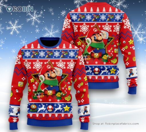 Super Mario Christmas Sweater and Sweatshirt