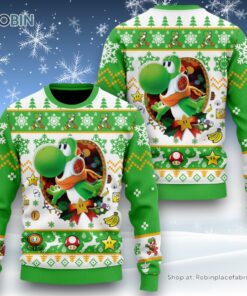 Super Mario Yoshi Christmas Sweater and Sweatshirt