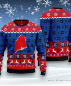 Sweet Home Maine Ugly Christmas Sweater