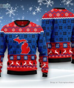 Sweet Home Michigan Ugly Christmas Sweater
