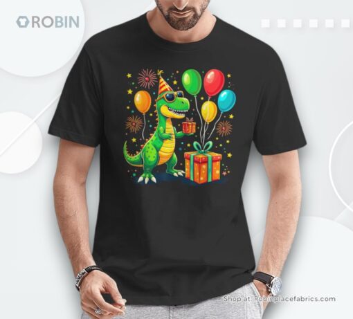 T Rex Birthday Party Dinosaur Shirt