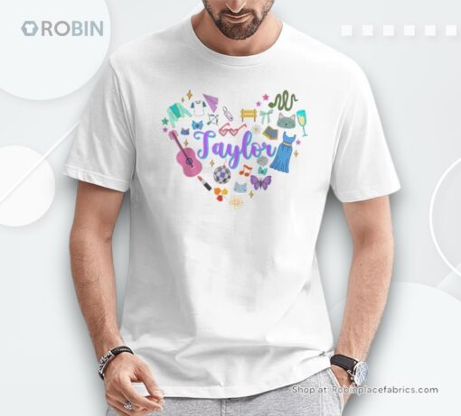 Taylor Personalized Name I Love Taylor Groovy 80’S Shirt