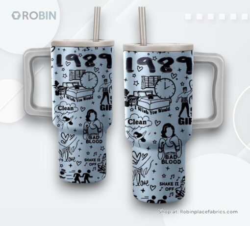 Taylor Swift 1989 Album Stanley Cup Tumbler 40 OZ