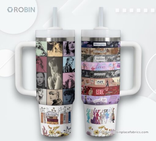 Taylor Swift Music Stanley Quencher 40oz Stainless Steel Tumbler