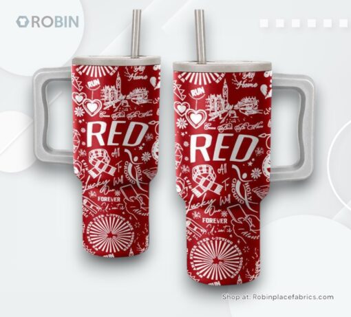 Taylor Swift Red Album Stanley Cup Tumbler 40 OZ