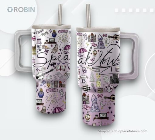 Taylor Swift Speak Now Album Stanley Cup Tumbler 40 OZ