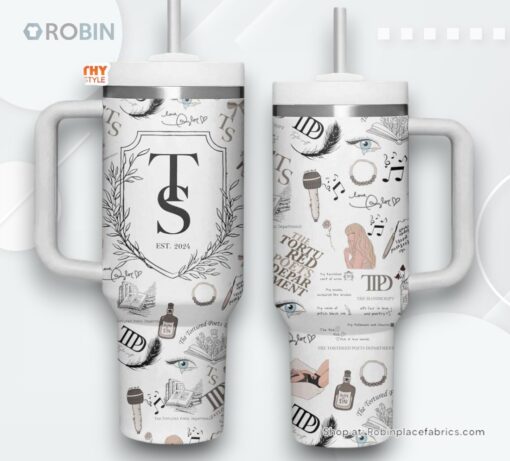 Taylor Swift The Tortured Poets Department Album Stanley Cup Tumbler